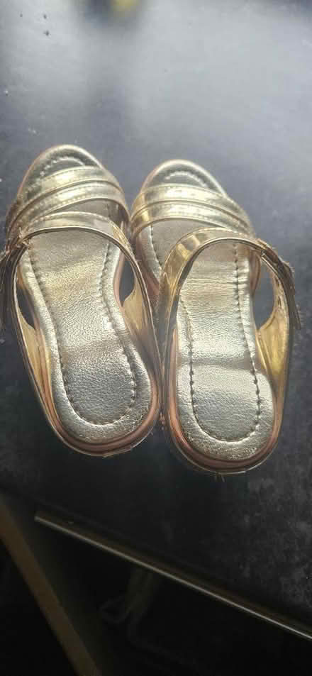 Photo of free Girls size 2 golden heels (Woodheys M33) #1