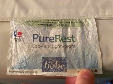 Photo of free Clean full sized crib mattress (Sunset Park, BK) #3