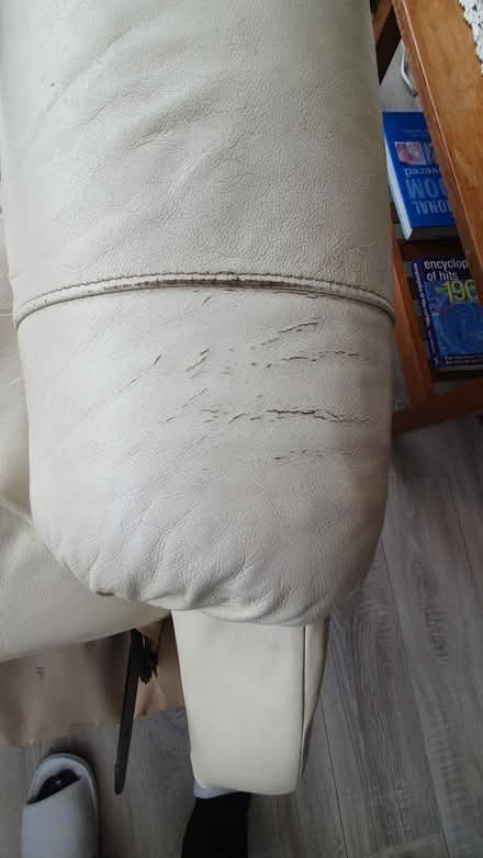Photo of free 2 x Leather Manual Recliner Arm Chairs (Lords Wood ME5) #3