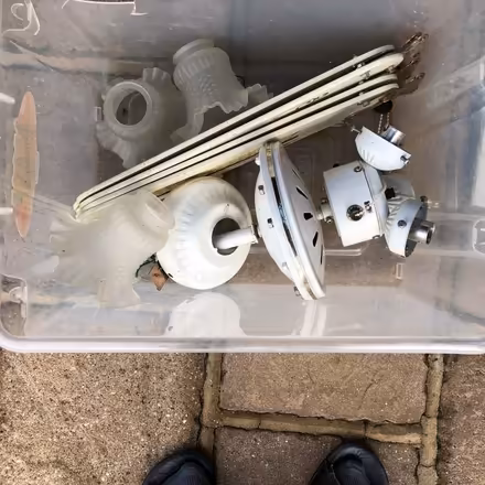 Photo of free Ceiling Fan and Light With 3 Glass Shades (Hazlemere HP15) #3