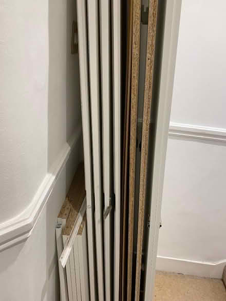 Photo of free 2 x single white flat pack ikea wardrobe (Barnes SW13) #1