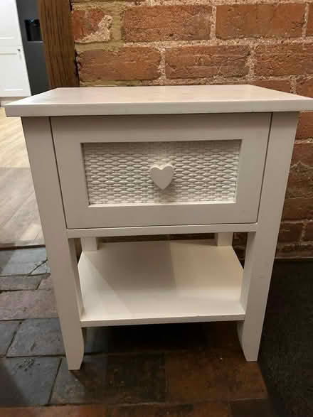 Photo of free Bedside table, white (Malvern Link WR14) #1