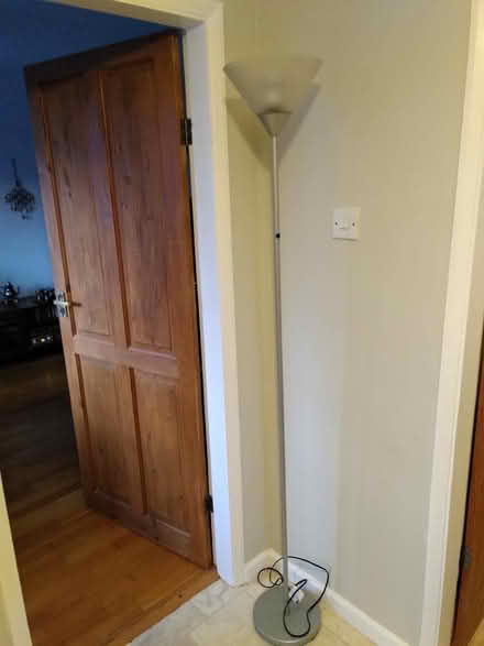 Photo of free Silver standard lamp : modern design (Amber Valley DE56) #2