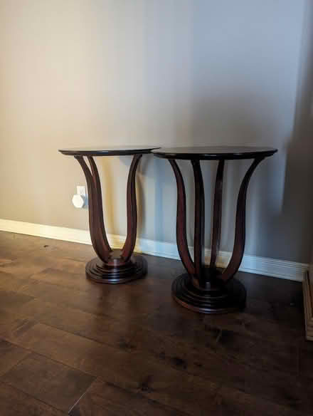 Photo of free 2 matching side tables (Riverside Drive) #1