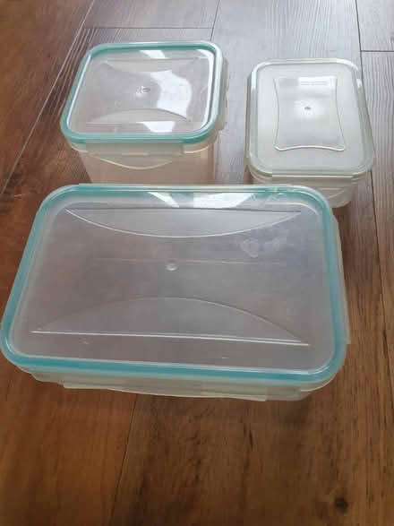 Photo of free 3 resealable storage containers (Letchworth (SG6)) #1