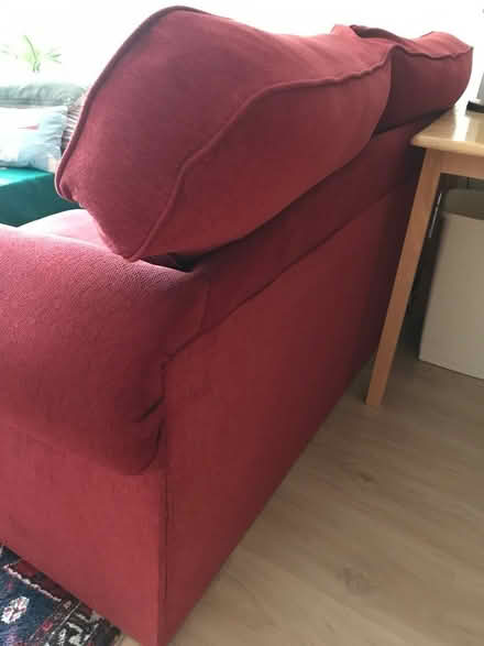 Photo of free Red fabric two seater sofa (NR1) #3