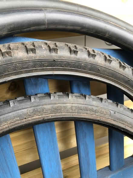 Photo of free Bicycle tyres and tubes 24”, 2 of (GU14) #1
