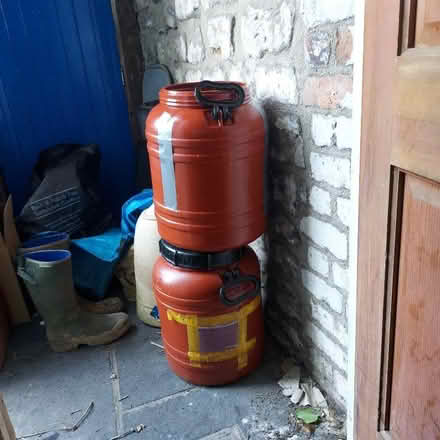 Photo of free 2x 40l storage drums (Twerton) #1