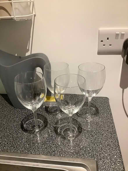 Photo of free 4 tall wine glasses (Horsham, Lambs Farm Rd area) #1