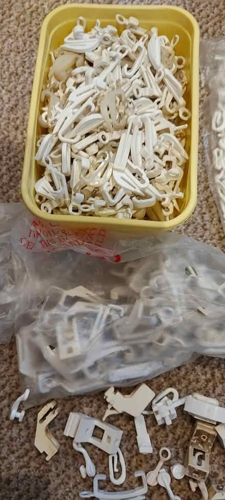 Photo of free Assorted curtain rail hooks / ends (Pokesdown BH6) #3