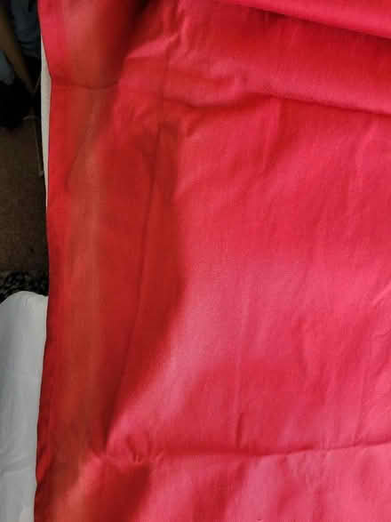 Photo of free IKEA red eyelet curtains (unlined) (Morley LS27) #3