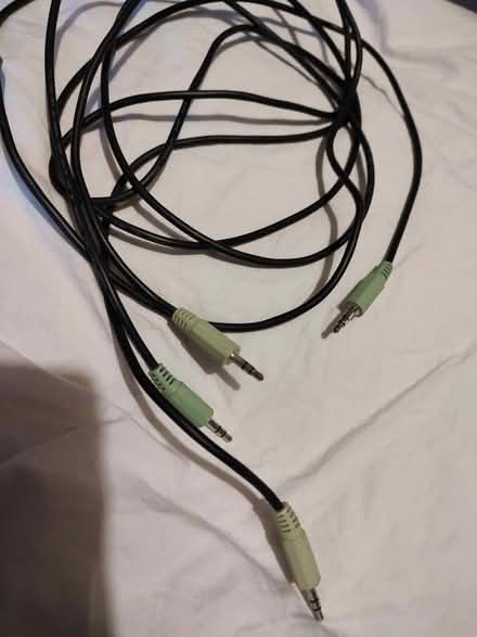 Photo of free PC Audio Cables 3.5mm to 3.5mm (East Ham E6) #1