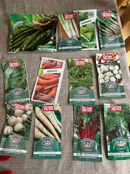 Photo of free Due to be collected Vegetable seeds all ok til 2024/5 (Widmer End HP15) #1