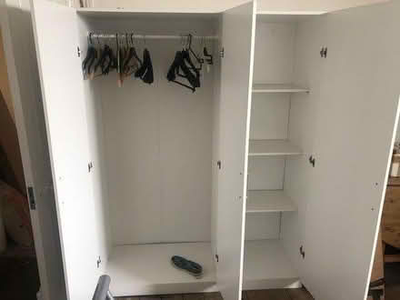 Photo of free White wardrobe (weybridge) #2