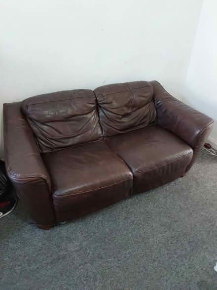 Photo of free Leather 2 Seater Sofa (NG9) #1