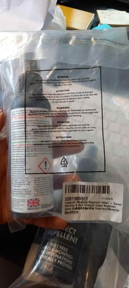 Photo of free Insectos repellent (W12) #2