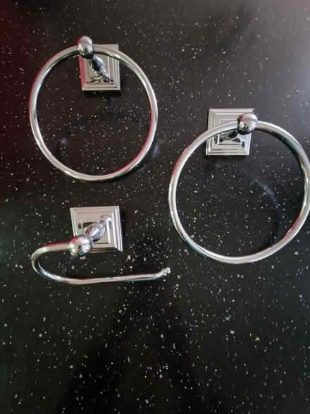 Photo of free 2 towel rings and 1 toilet roll holder (Horsford NR10) #1