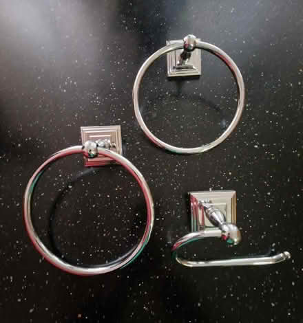 Photo of free 2 towel rings and 1 toilet roll holder (Horsford NR10) #2
