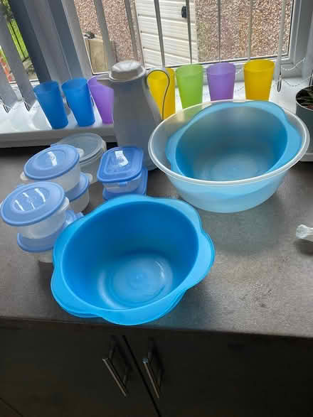 Photo of free Kitchen bowls beakers containers (M32 area Stretford) #1