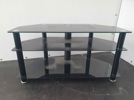 Photo of free Glass TV stand (Ludlow) #1