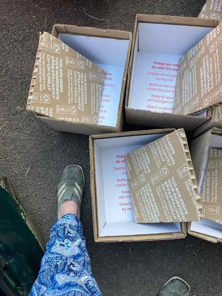 Photo of free 6 excellent cardboard insulated boxes… , used by Gusto. (Crowborough Warren TN6) #4