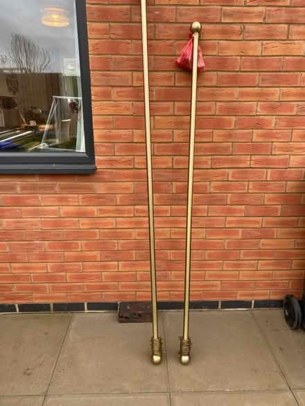 Photo of free Paid Brass Curtain poles (Lilbourne CV23) #1