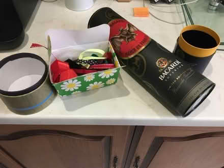 Photo of free Foam dolls, tubular boxes with lids and a box of ribbons. (Uxbridge UB10) #1