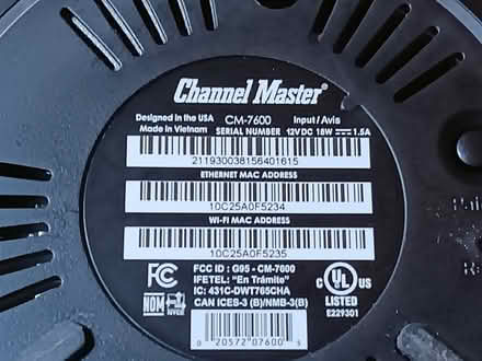 Photo of free Channel Master Antenna TV Recorder (Ballard) #3