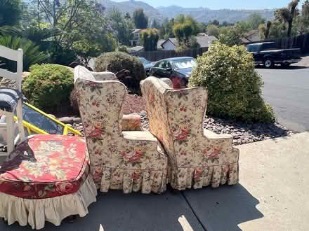 Photo of free To wing backs, and an ottoman (Poway) #2