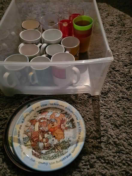 Photo of free 10 mugs beakers, 2 glasses, 2 plate (Darley Abbey DE22) #2