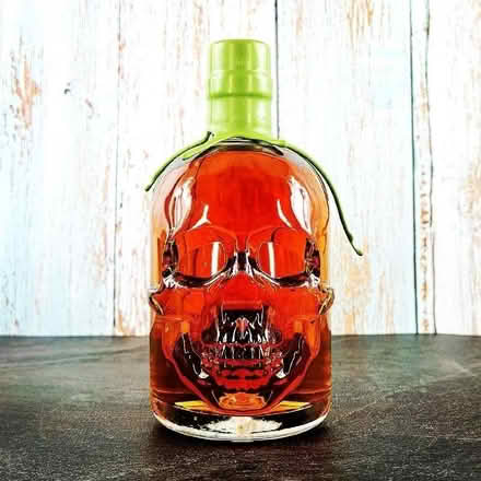 Photo of free EMPTY Clear Glass Skull Bottle (Saint Thomas Ward EX2) #1