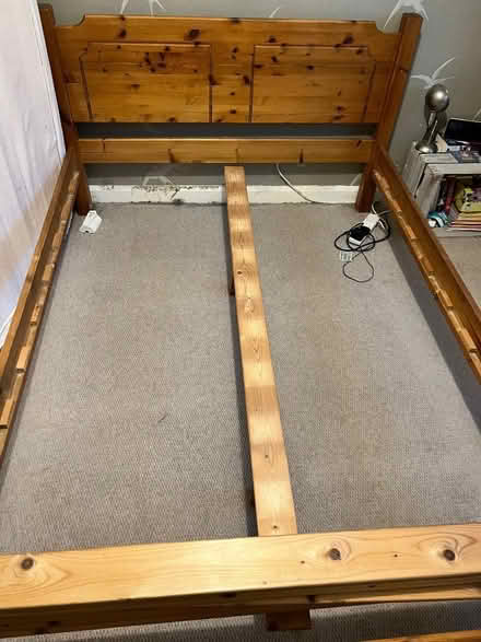 Photo of free Pine Double Bed and Dormeo mattress (Meltonby YO42) #3