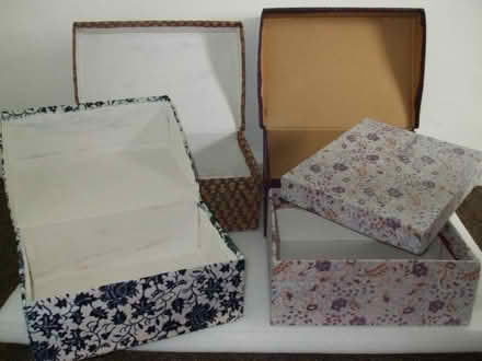 Photo of free Fabric Covered Shoe Boxes Set A (Orton CA10) #1