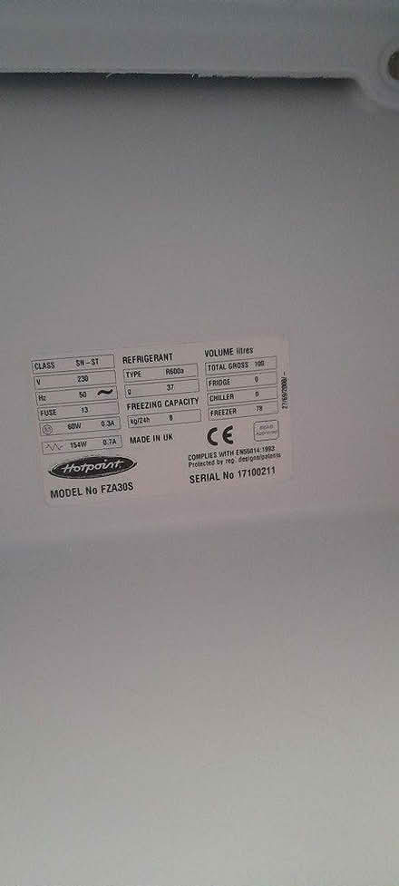 Photo of free freezer (AB33) #4