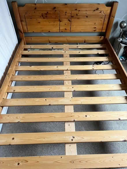 Photo of free Pine Double Bed and Dormeo mattress (Meltonby YO42) #1