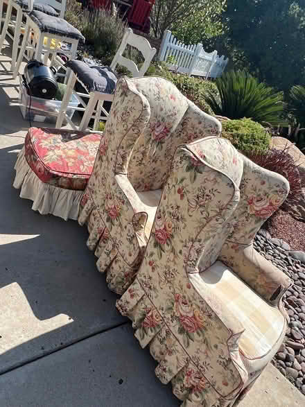 Photo of free To wing backs, and an ottoman (Poway) #1