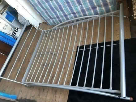 Photo of free Metal double bed frame (weybridge) #2