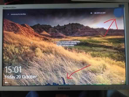 Photo of free 22 inch Samsung monitor, slight damage to screen (Malin Bridge S6) #1