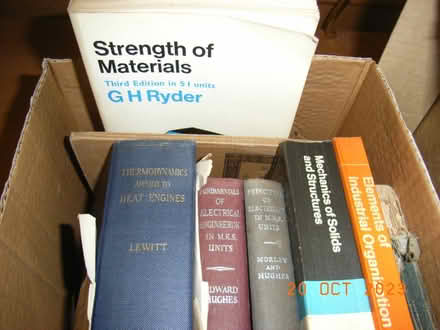 Photo of free Mechanical Engineering Books (GL53 Leckhampton) #1