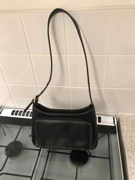 Photo of free Black Leather Handbag (Easthampstead RG12) #1