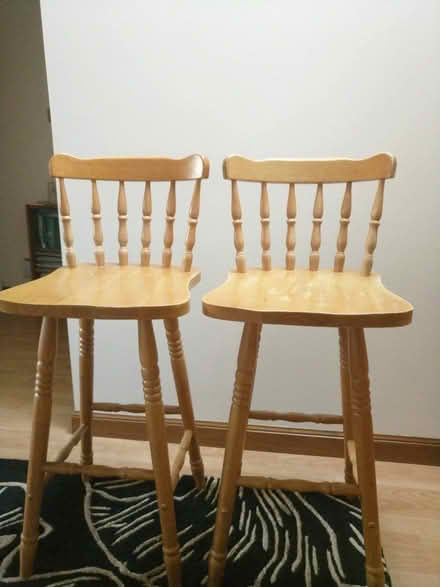 Photo of free 2 pine chairs (Buckie AB56) #1