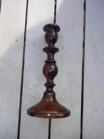 Photo of free Single wood candle holder (Popley RG24) #3