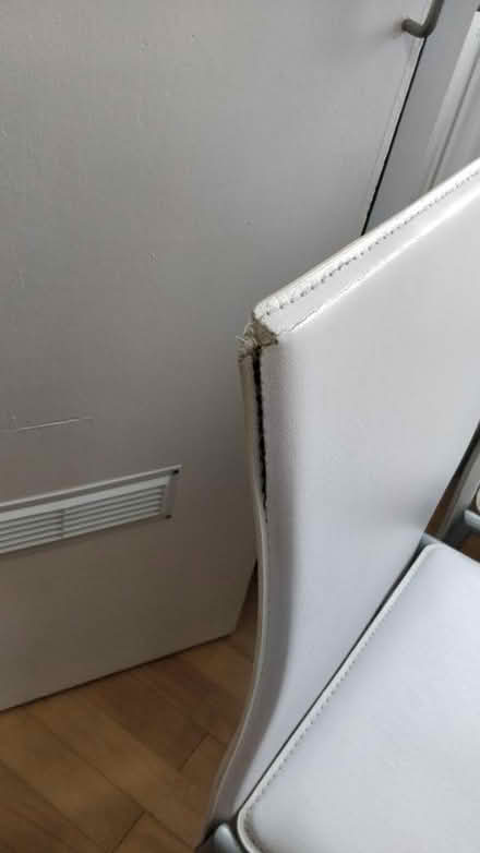 Photo of free Three white chairs (Stockwell SW9) #2