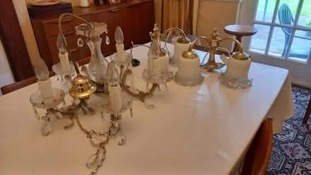 Photo of free chandelier & 2 wall lights (Kings Norton B30) #1