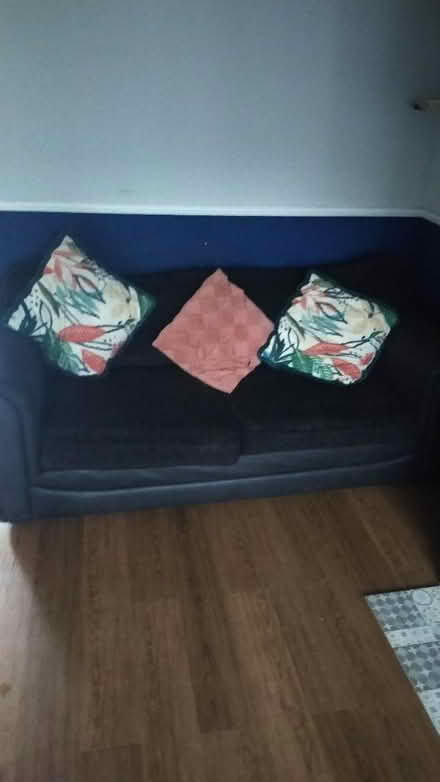 Photo of free 2&3 seater blue sofa (Great Sankey) #1