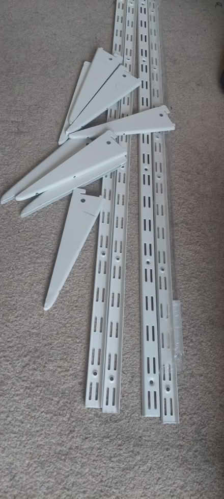 Photo of free Shelving track and brackets (west molesey KT8) #1