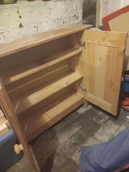 Photo of free Slimline pine storage cupboard (HR1) #2