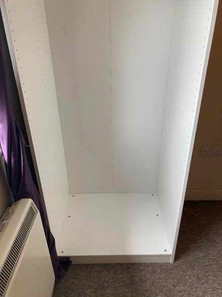 Photo of free White Wardrobe with rail and shelf, IKEA Pax, 75x58x201cm (Balham SW17) #2