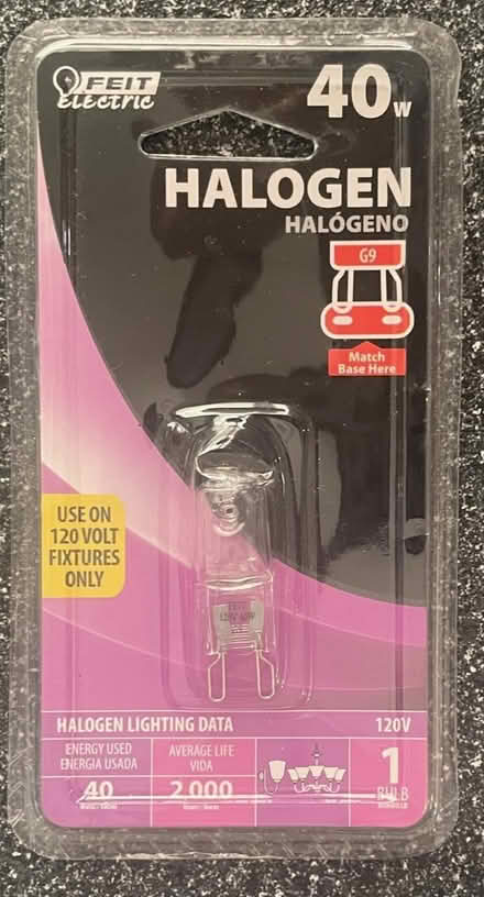 Photo of free Halogen bulb unopened G9 (Altamonte Maitland) #1