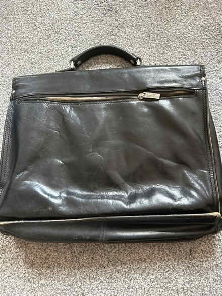 Photo of free Old leather briefcase (East Dulwich) #2
